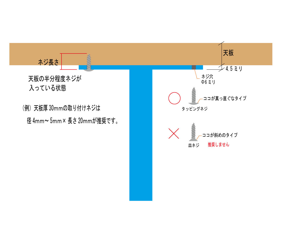 テーブル脚 四角ベース 高さオーダー テーブルDIY