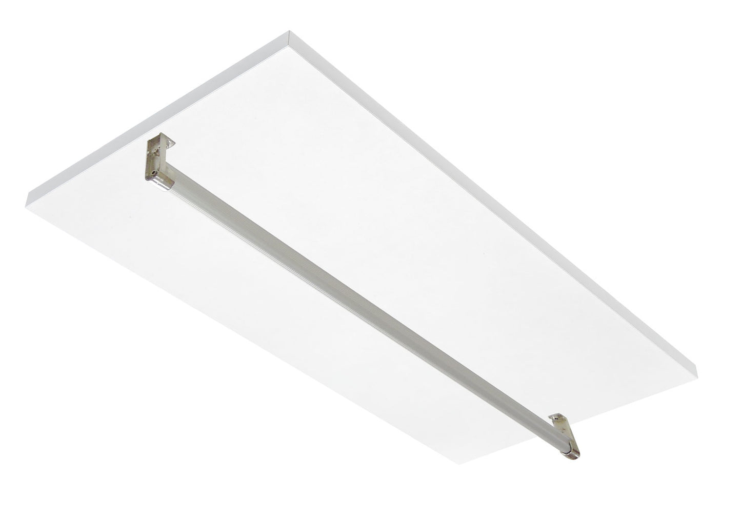 ハンガーパイプ付き オーダー棚板(ホワイト)