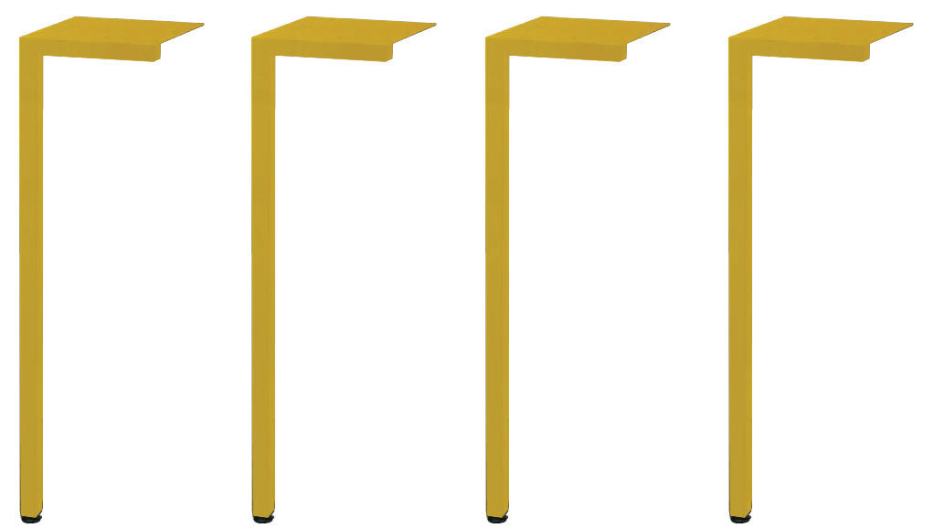 テーブル脚4本セット 高さオーダー式 独立脚 ビス別売り 天板別売り 脚のみ カラフルアイアン アジャスター標準装備