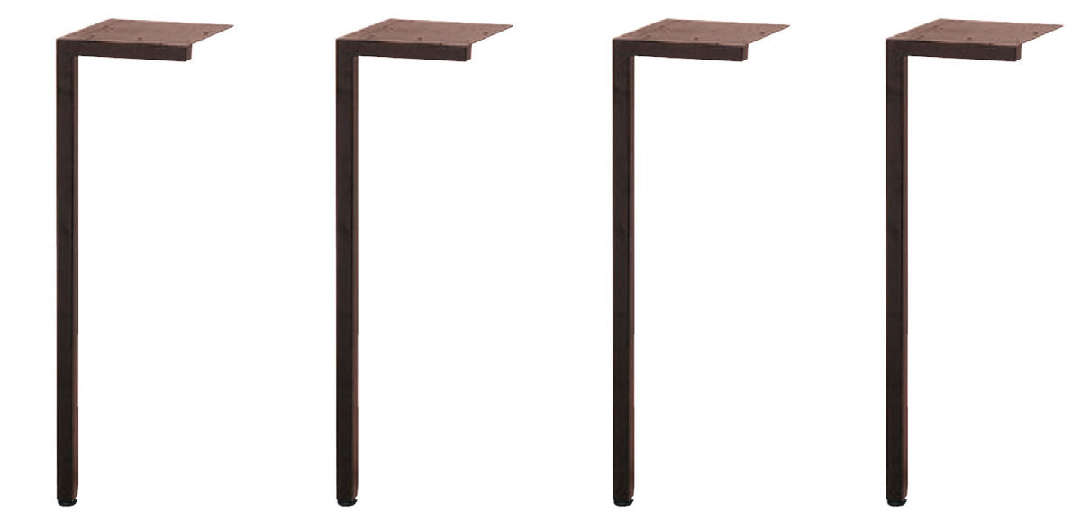 テーブル脚4本セット 高さオーダー式 独立脚 ビス別売り 天板別売り 脚のみ カラフルアイアン アジャスター標準装備