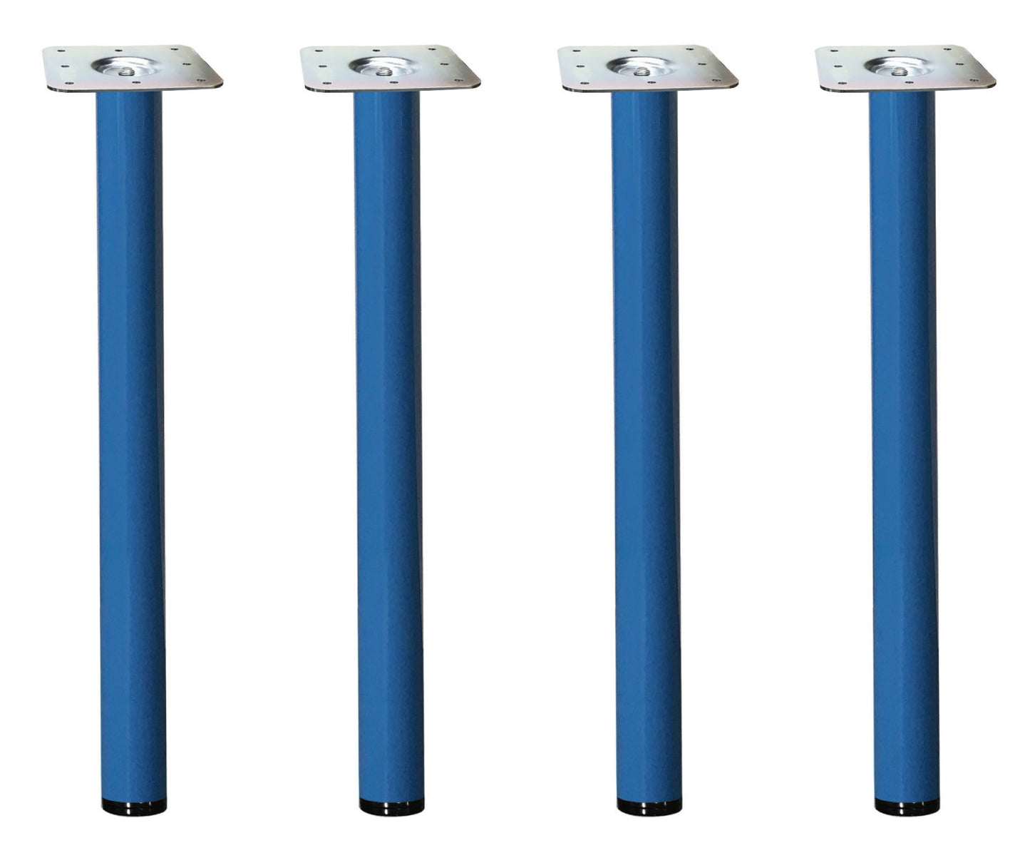 日本製ポール脚  60.5Φ 4本セット 高さオーダー アジャスター付き デスク脚 テーブル脚