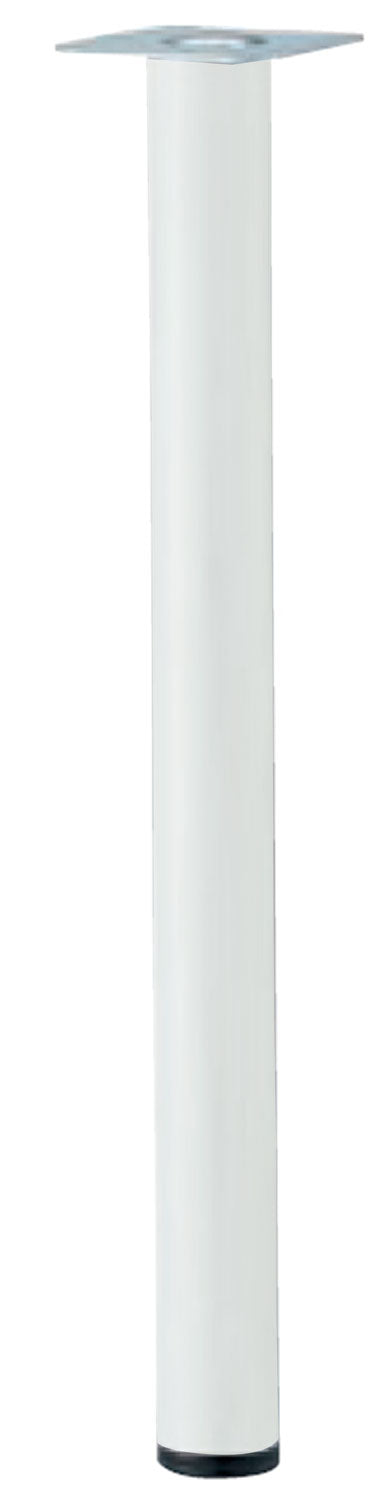 日本製ポール脚 60.5Φ 1本バラ売り 高さオーダー アジャスター付き デスク脚 テーブル脚